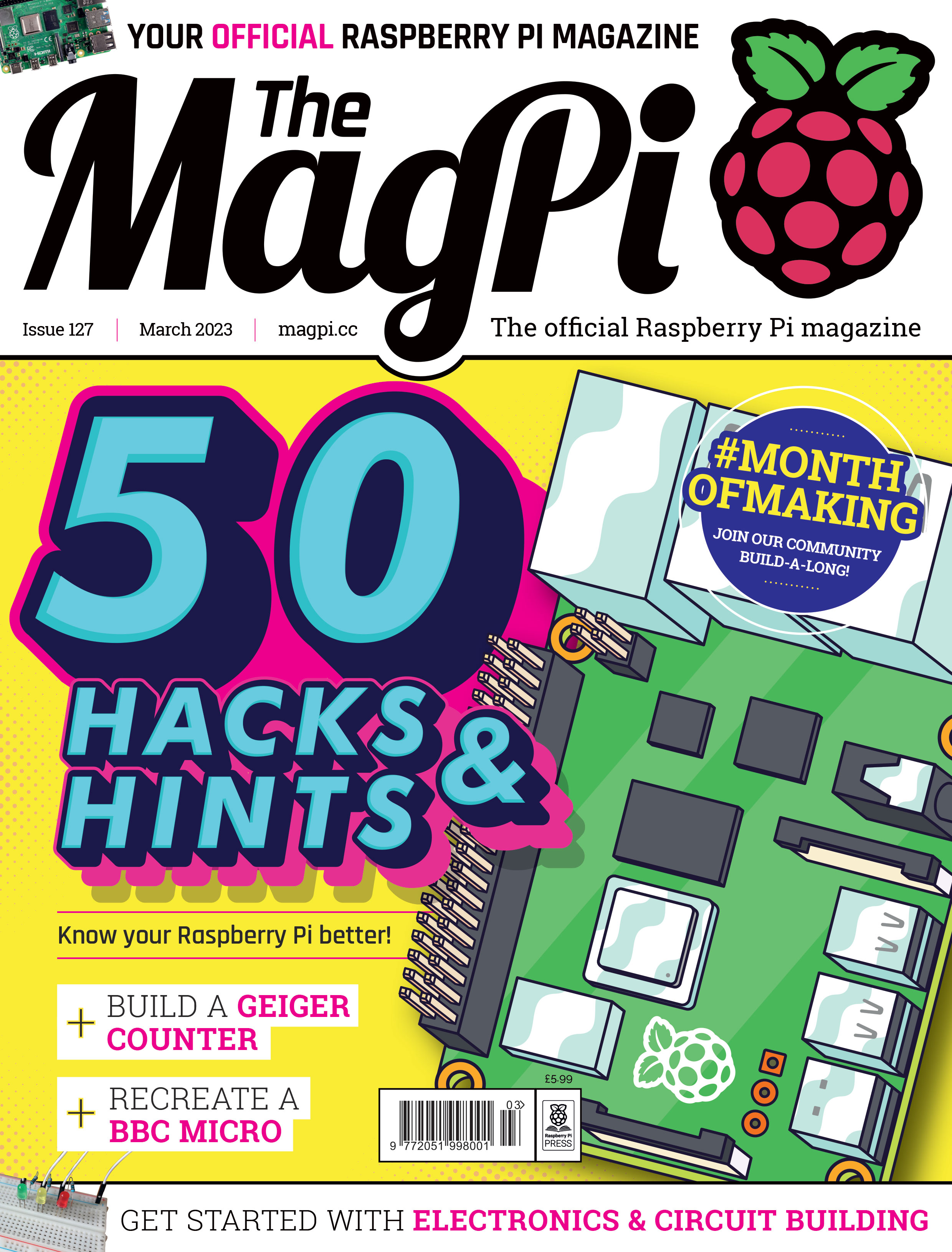 The MagPi issue 127 cover