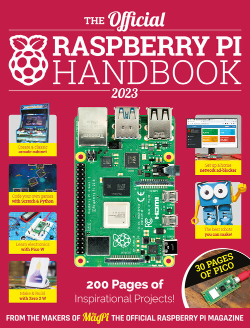Cover of The Official Raspberry Pi Handbook 2023