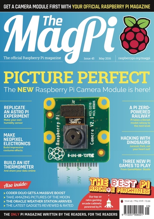 The MagPi issue 45 cover