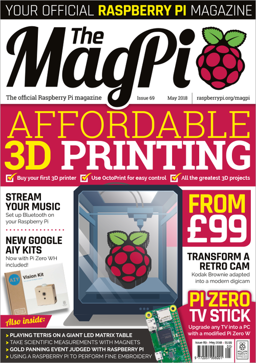 The MagPi issue 69 cover