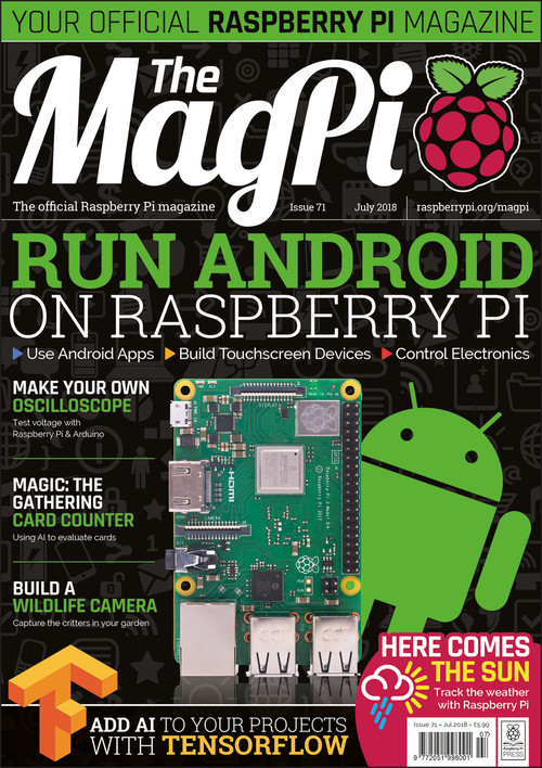 The MagPi issue 71 cover