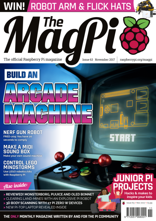 The MagPi issue 63 cover