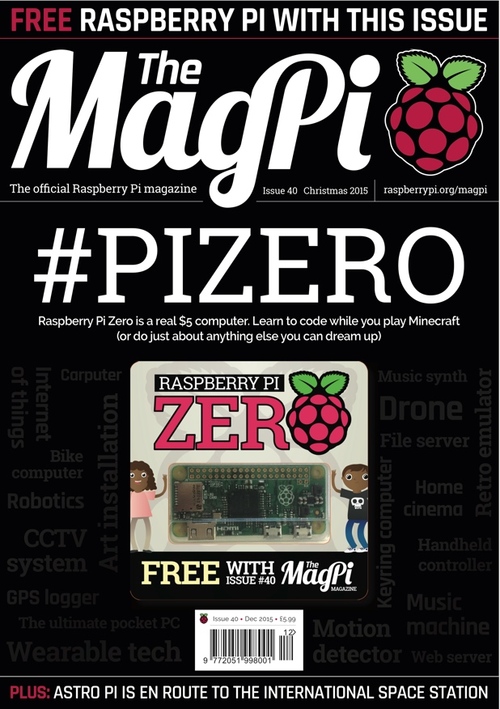 The MagPi issue 40 cover