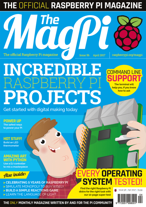 The MagPi issue 56 cover