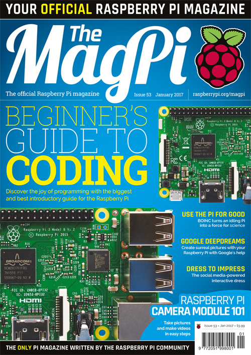 The MagPi issue 53 cover
