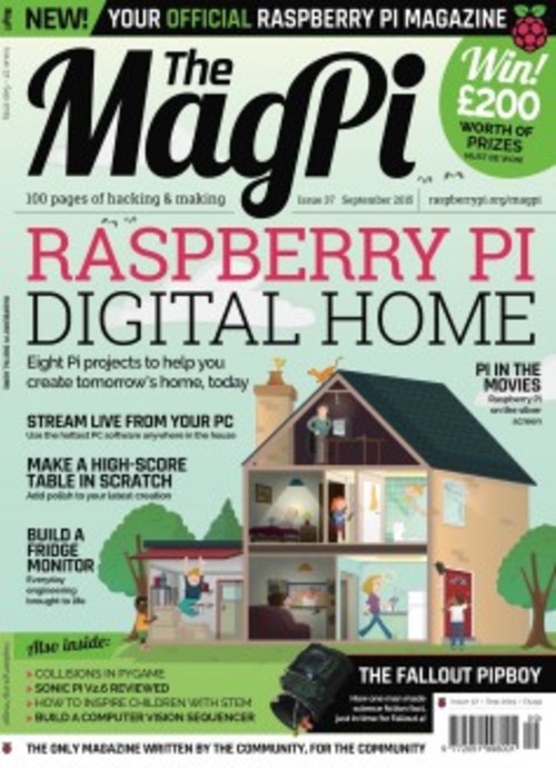 The MagPi issue 37 cover