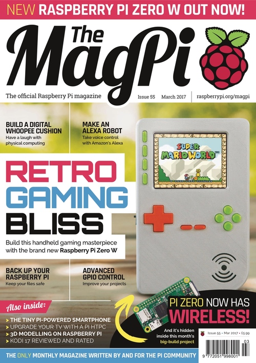 The MagPi issue 55 cover