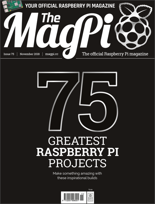 The MagPi issue 75 cover