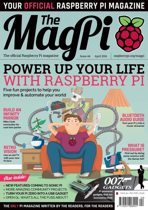 The MagPi issue 44 cover