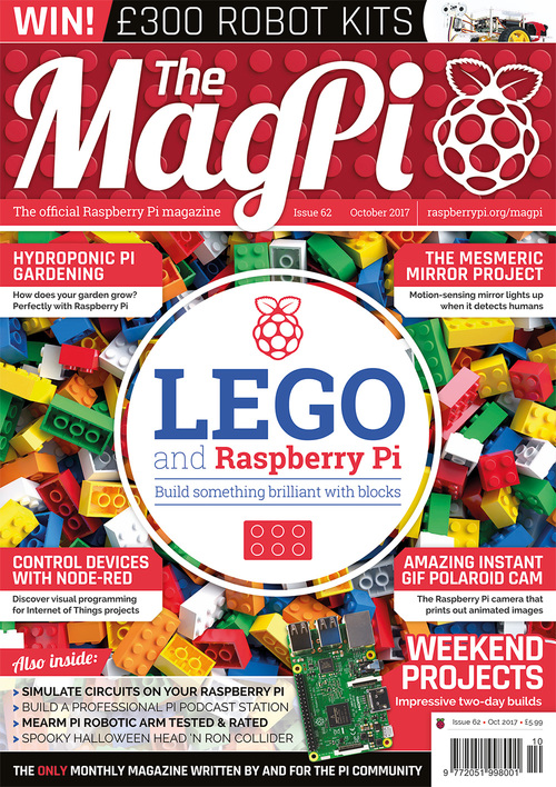 The MagPi issue 62 cover