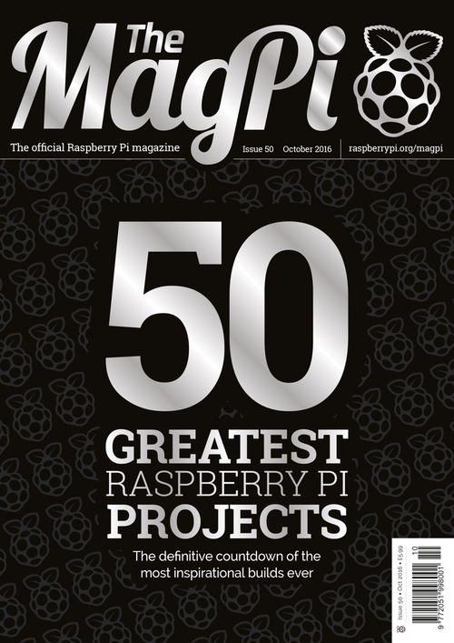 The MagPi issue 50 cover