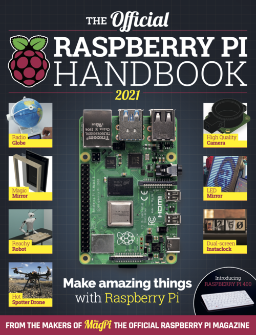 Cover of The Official Raspberry Pi Handbook 2021