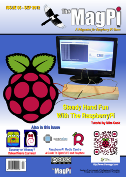 The MagPi issue 5 cover