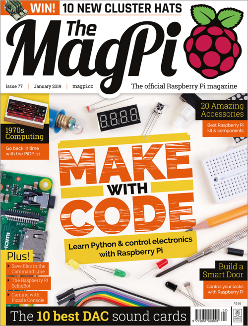 The MagPi issue 77 cover
