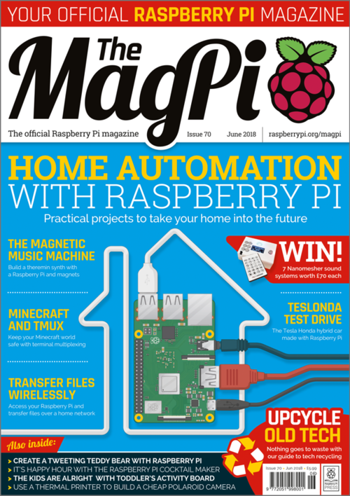 The MagPi issue 70 cover