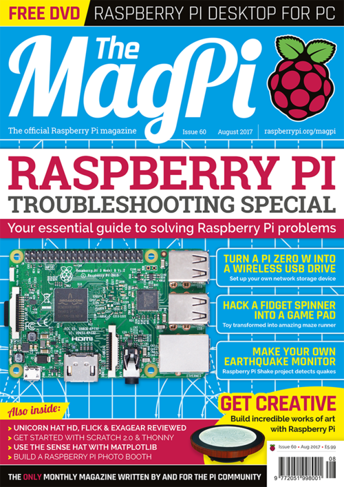 The MagPi issue 60 cover