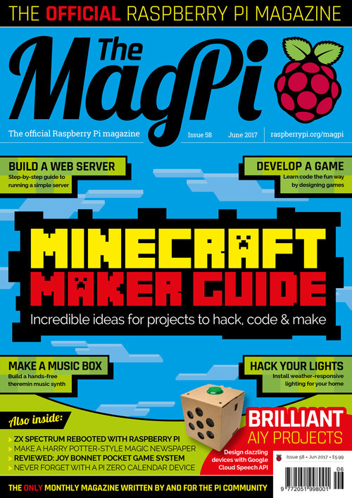 The MagPi issue 58 cover