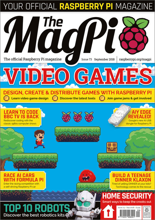 The MagPi issue 73 cover
